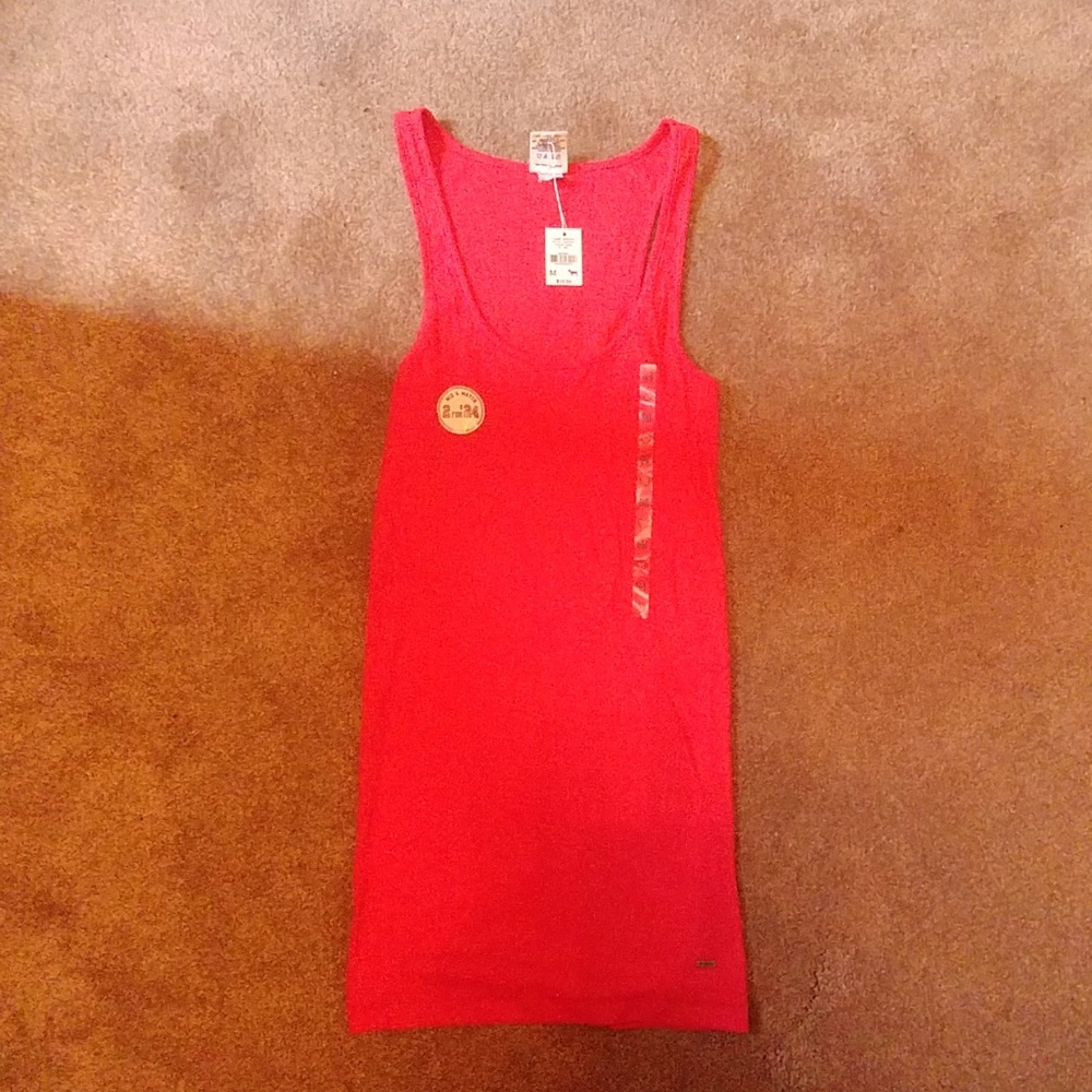 BNWT Victoria's Secret PINK tank top racetrack red